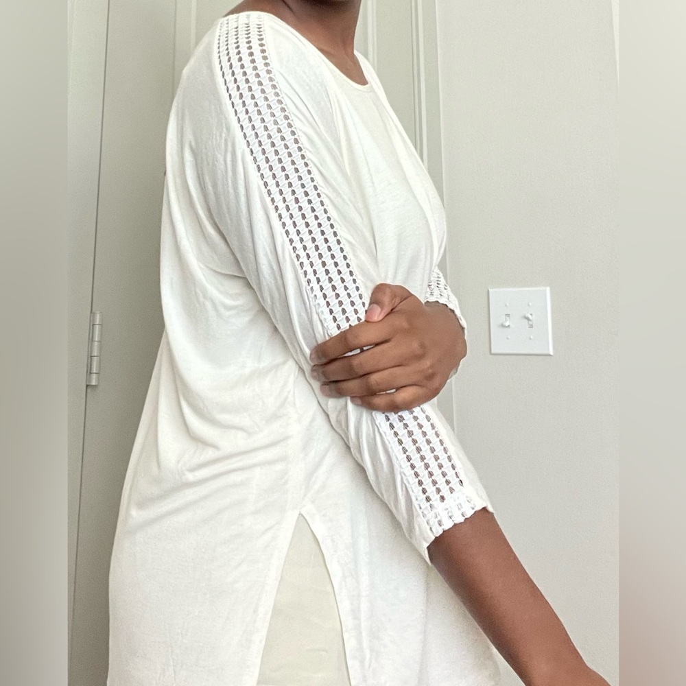 New York & Company Blouse in White